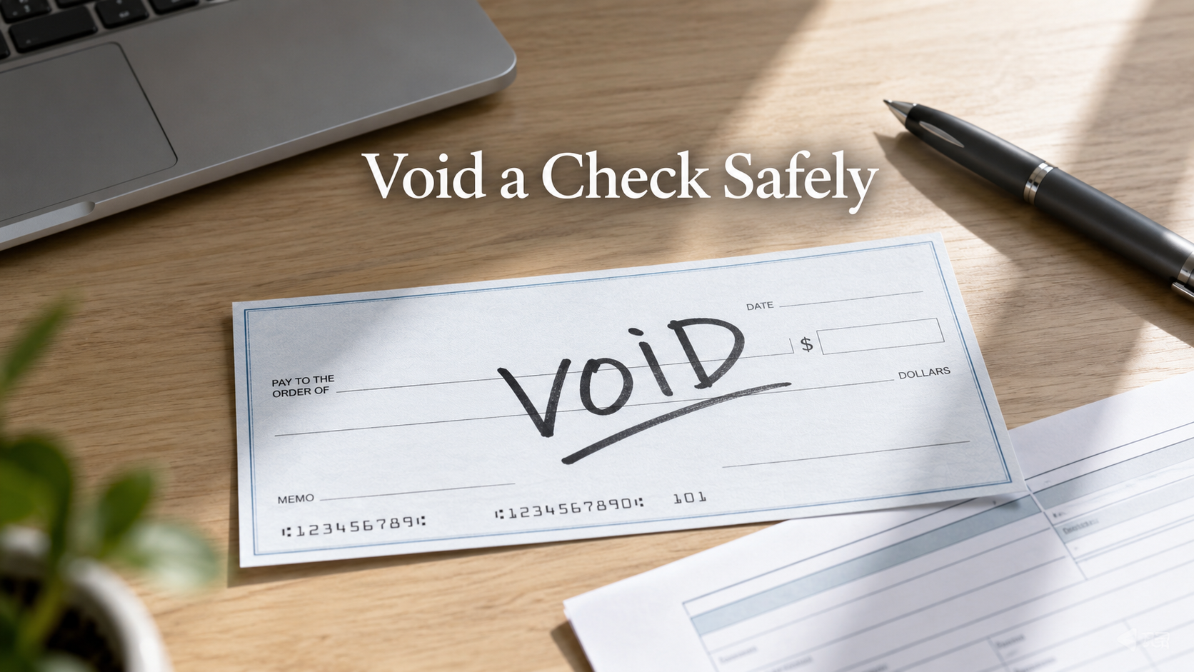 How to Void a Check Safely for Direct Deposit and Bill Payments
